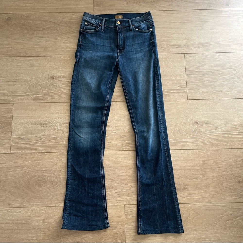 MOTHER Dark Blue Flare Jeans Size 28